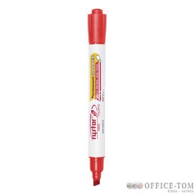 Marker Permanentny B czerwony RYSTOR ŚCIĘTA KOŃCÓWKA