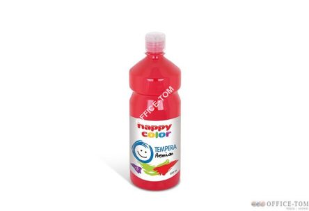 Farba Tempera Premium 1000ml, czerwony Happy Color