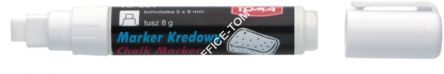 Markery kredowe, końcówka 8x5mm białe TO-291 02 Toma
