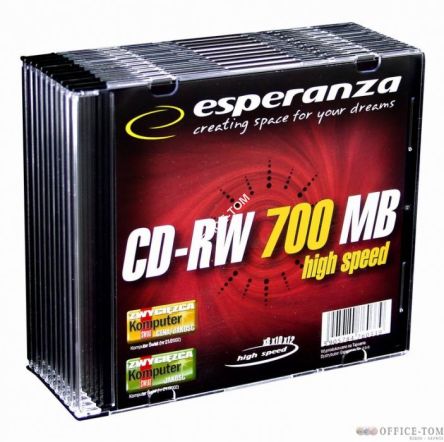 CD-RW ESPERANZA x12 - Slim 1szt