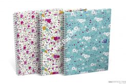 Kołonotatnik OXFORD FLORAL A6 50k 90g kratka