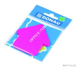 Bloczki samoprzylepne DONAU  x Różowy 400k  Strzałka