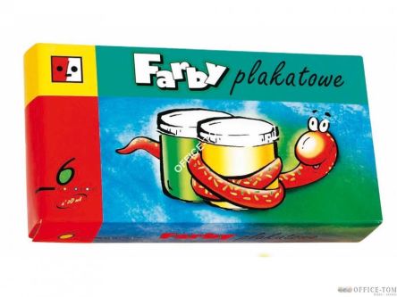 Farby plakatowe 6 kolorów 20 ml JEDNOŚĆ