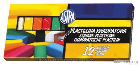 Plastelina kwadrat 12kol. ASTRA