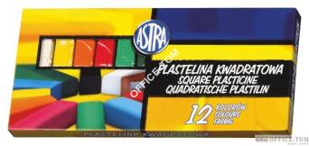 Plastelina kwadrat 12kol. ASTRA