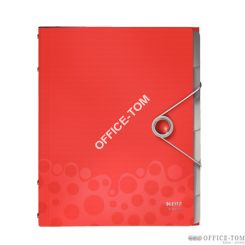 Teczka segregująca 6 przekładek LEITZ Bebop, czerwony