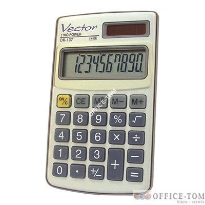 Kalkulator VECTOR DK-137 kieszonkowy  10p