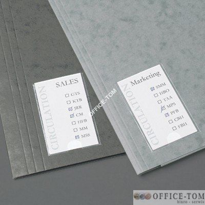 Samoprzylepne kieszenie na etykiety 3L 75x150 mm