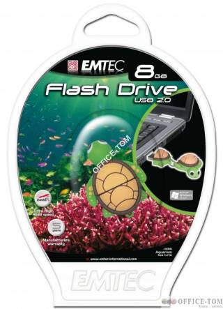 Pamięć USB EMTEC 8GB żółw  EKMMD8GM316
