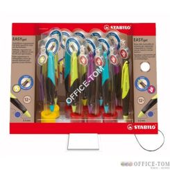Pióro żelowe automatyczne STABILO EASYgel, mini display, 9 szt.