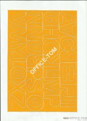 LITERY samoprzylepne 4cm (8szt) niebieski ARTDRUK