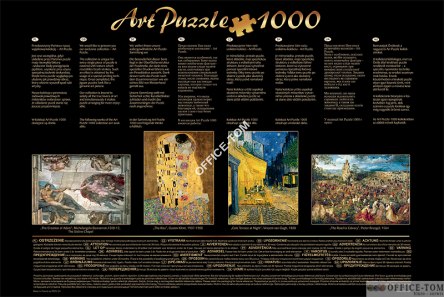 Puzzle Stworzenie Adama, Michał Anioł - Art Puzzle 1000 elementów TREFL 10293