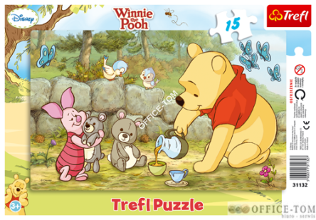 Puzzle Kubuś Puchatek - Puzzle Ramkowe 15 elementów TREFL 31132