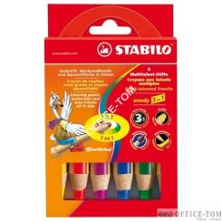Kredki STABILO woody, zestaw 6 kolorów