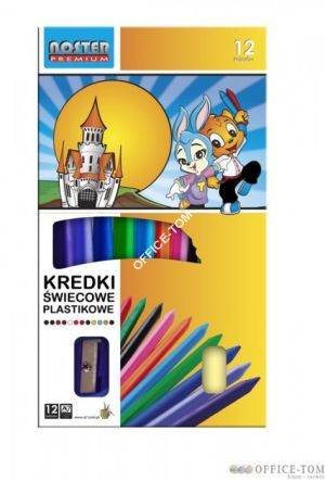 Kredki NOSTER plastic z gumką