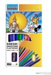 Kredki NOSTER plastic z gumką