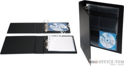 Segregator multimedialny BANTEX na 20 CD/DVD z opakowaniem 2ringowy