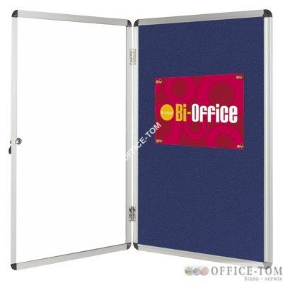 Gablota BI-OFFICE filcowa niebieska 900x600mm