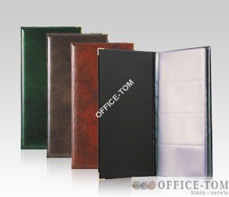 Wizytownik na 96 wizytówek LUX WI-04 Biurfol  Czarny