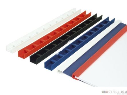 Listwy zatrzaskowe ARGO Greenbinder A4 6mm czerwony 50  sztuk w opakowaniu