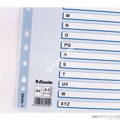 Przekładki kartonowe Mylar A4 ESSELTE, biały A-Z