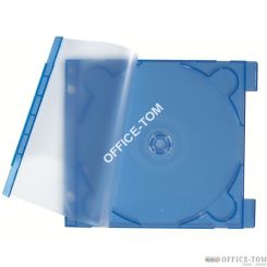 Etui na CD/DVD LEITZ, gr. 2,9 mm, przezroczysty -niebieski (10)