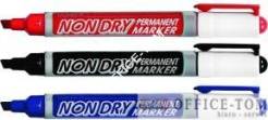 Marker DONG-A permanentny ścięta końcówka czarny