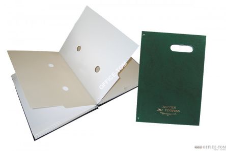 Teczki do podpisu 20 k z okienkiem (zieleń) Warta