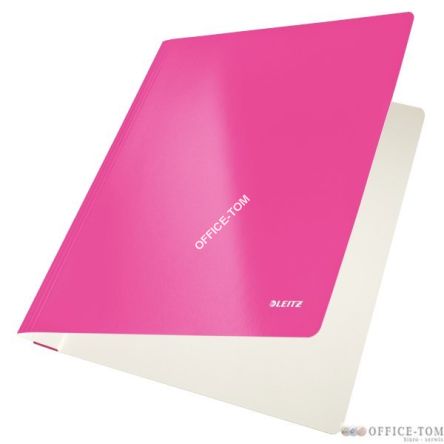 Skoroszyt kartonowy LEITZ różowy WOW