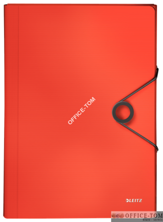 Teczka z przegródkami PP Leitz Solid, jasnoczerwona 45791020