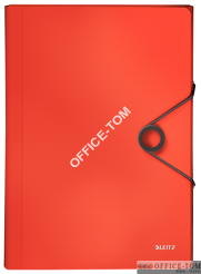 Teczka z przegródkami PP Leitz Solid, jasnoczerwona 45791020