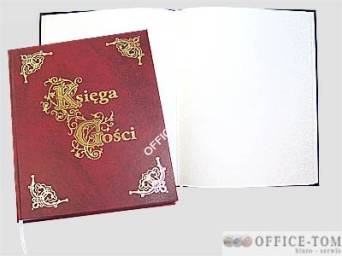 Księga Gości  245x345 100 kart (bordo) Warta