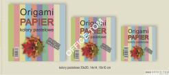 Papier ORIGAMI 10x10cm 100kartek pastele CORMORAN *3322