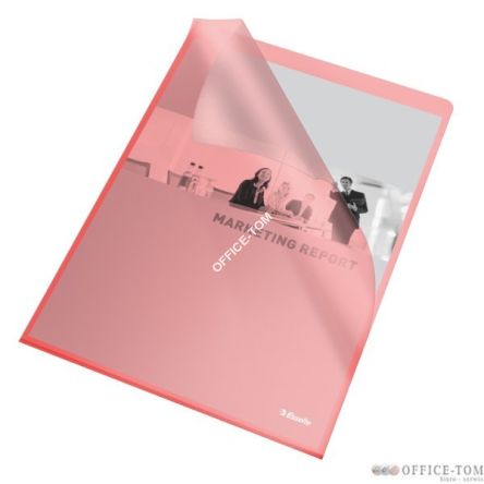 Ofertówki groszkowe A4 /115 mic, ESSELTE, czerwone (25)