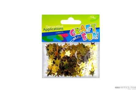 Ozdoby metaliczne Gwiazdy 14G CRAFT WITH FUN