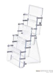 Stojak na ulotki A6 cztery kieszenie Panta Plast