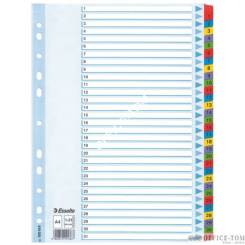 Przekładki kartonowe Mylar A4 ESSELTE, biały 1-31
