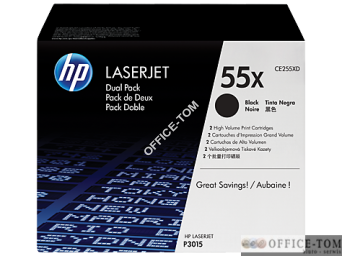 Toner HP 55X (CE255XD) czarny 2x17500str 2szt