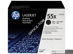 Toner HP 55X (CE255XD) czarny 2x17500str 2szt