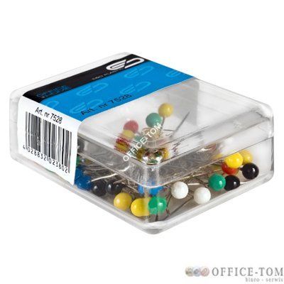 Szpilki tablicowe kolorowe 4x33  100sztuk FOLIA E&D PLASTIC