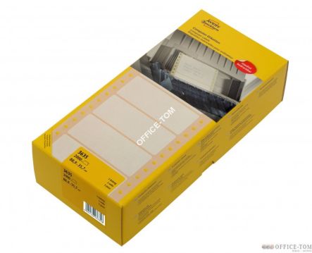 Etykiety AVERY ZWECKFORM uniwersalne do drukarek igłowych 88,9 x 35,7 mm, 2000 szt./op., białe