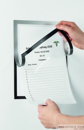 Duraframe NOTE A4 samoprzylepna ramka,srebrna DURABLE