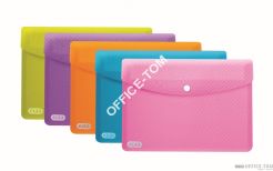 Teczka kopertowa ELBA URBAN A6 miks kolorów przezroczysta