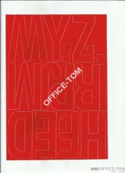 LITERY samoprzylepne 8cm (8szt) białe ARTDRUK