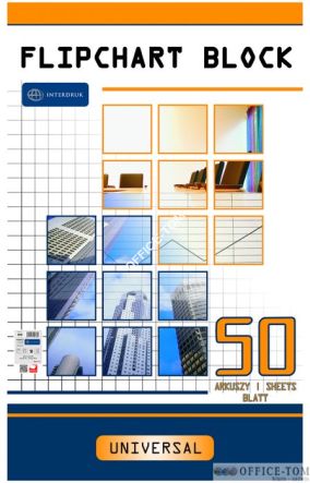Blok do FLIPCHARTÓW 50k.kratka 100x64 INTERDRUK
