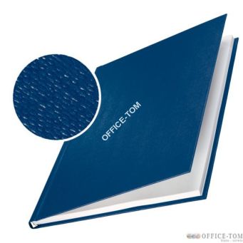 Okładki twarde, płótno tłoczone (3,5mm), do 35 kartek, niebieski LEITZ