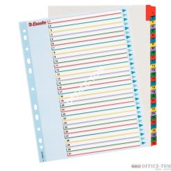 Przekładki karton. Mylar A4 Maxi z lamin. kartą do wielokrotnego opisywania, 1-31 ESSELTE