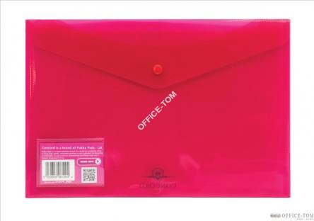 Teczka kopertowa PP 240x360mm  Różowy CONCORD