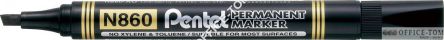Marker N860 gruby wodoodporny PENTEL ścięta końcówka czarny