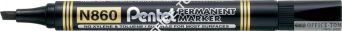 Marker N860 gruby wodoodporny PENTEL ścięta końcówka czarny